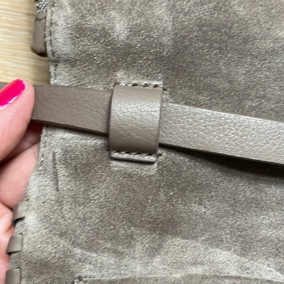 Allsaints suede clutch, shoulder or crossbody bag - Picture 12 of 14